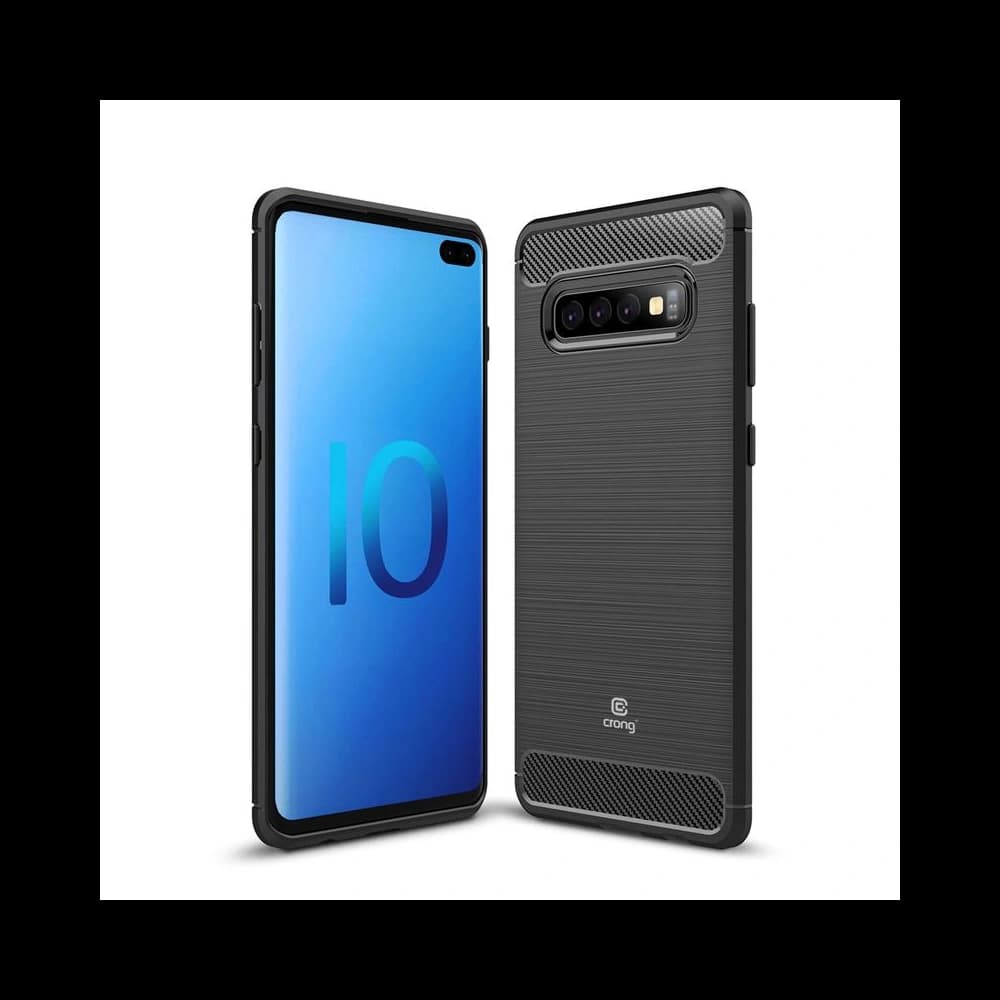 Etui Crong Soft Armour Cover Samsung Galaxy S10+ Plus (černý)