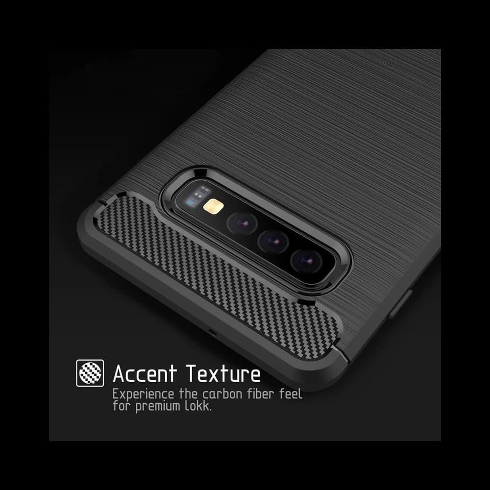 Etui Crong Soft Armour Cover Samsung Galaxy S10+ Plus (černý) - 5