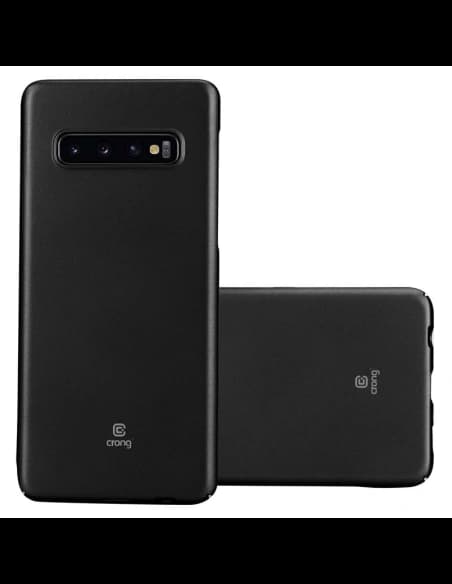 Case Crong Smooth Skin Samsung Galaxy S10+ Plus (schwarz)