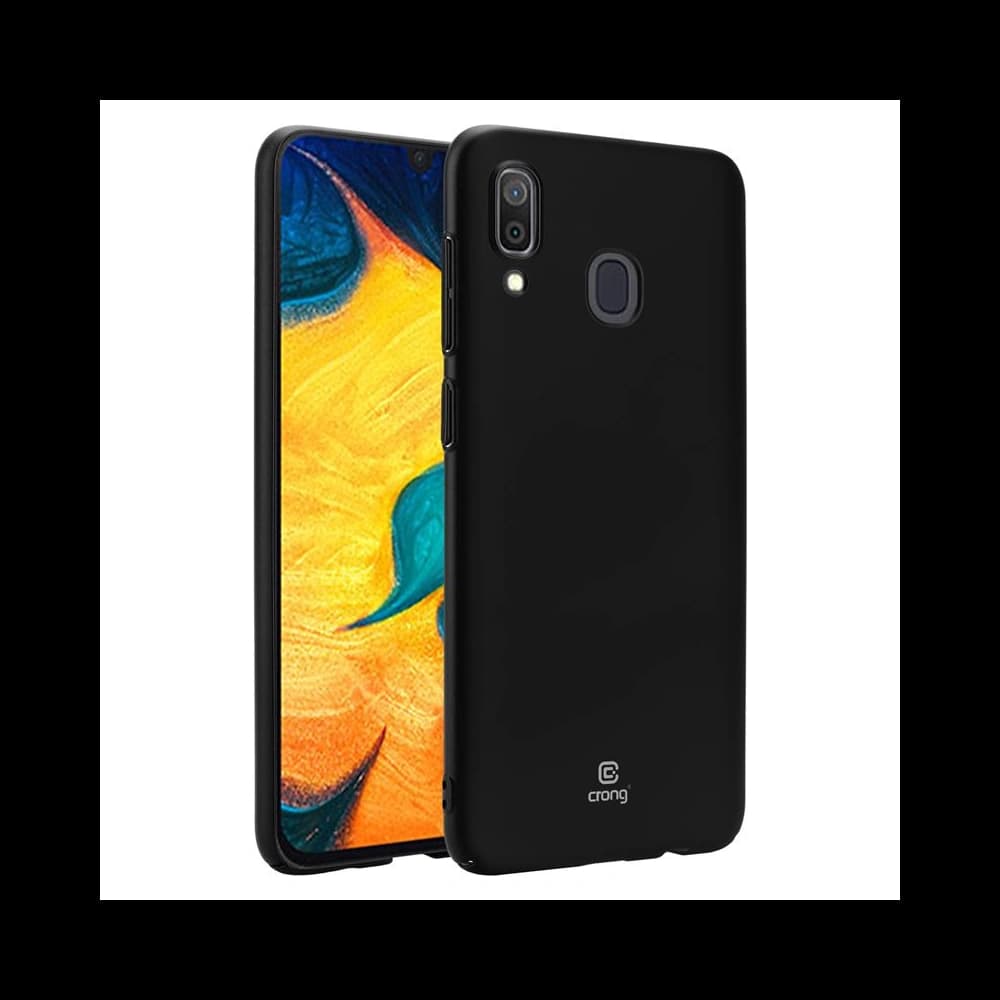 Etui Crong Smooth Skin Samsung Galaxy A30 (fekete)