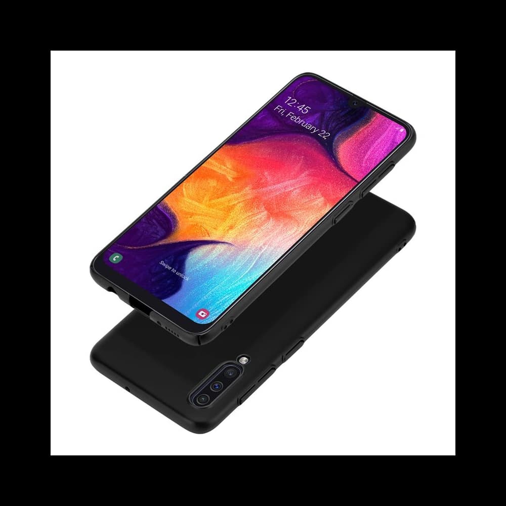 Case Crong Smooth Skin Samsung Galaxy A30s/A50/A50s (schwarz) - 2