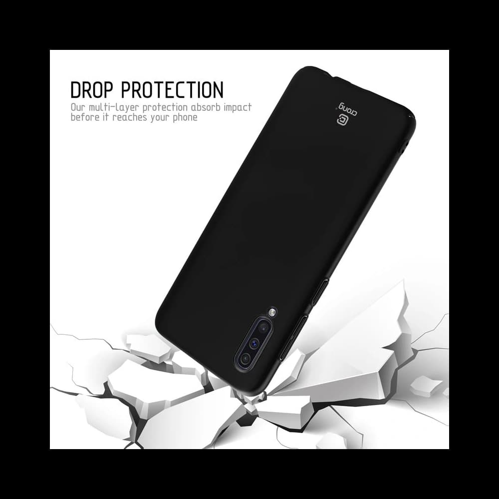 Case Crong Smooth Skin Samsung Galaxy A30s/A50/A50s (schwarz) - 3