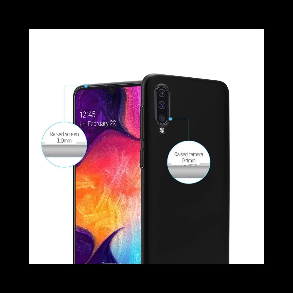 Case Crong Smooth Skin Samsung Galaxy A30s/A50/A50s (schwarz) - 4