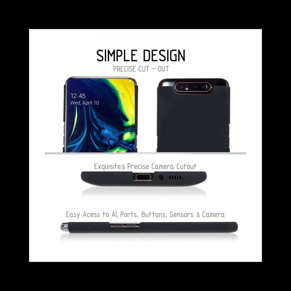 Etui Crong Smooth Skin Samsung Galaxy A80/A90 (černý) - 4