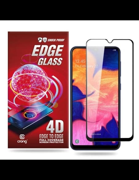 Gehärtetes Glas Crong Edge Glass 4D Full Glue Samsung Galaxy A10