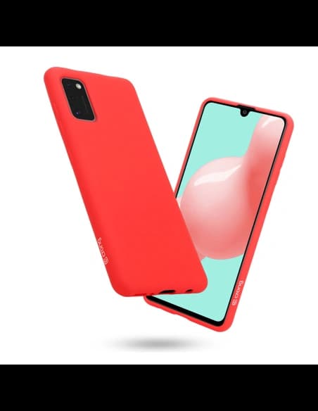 Etui Crong Color Cover Samsung Galaxy A41 (červený)
