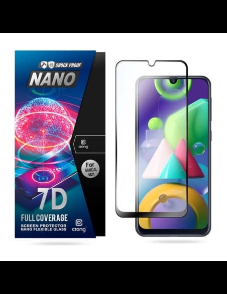 Hybridní sklo Crong 7D Nano Flexible Glass Samsung Galaxy M21