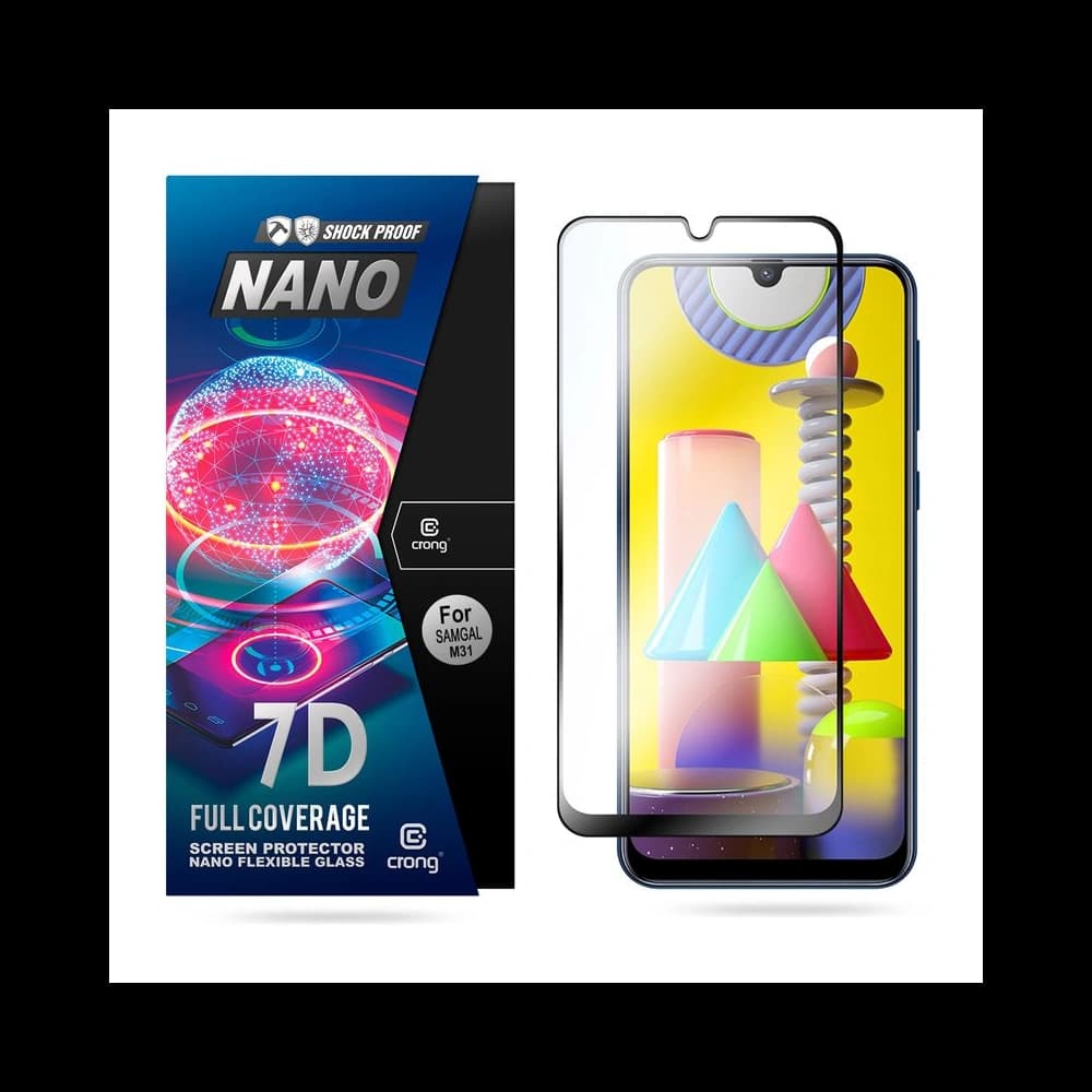 Hibrid üveg Crong 7D Nano Flexibilis Üveg Samsung Galaxy M31