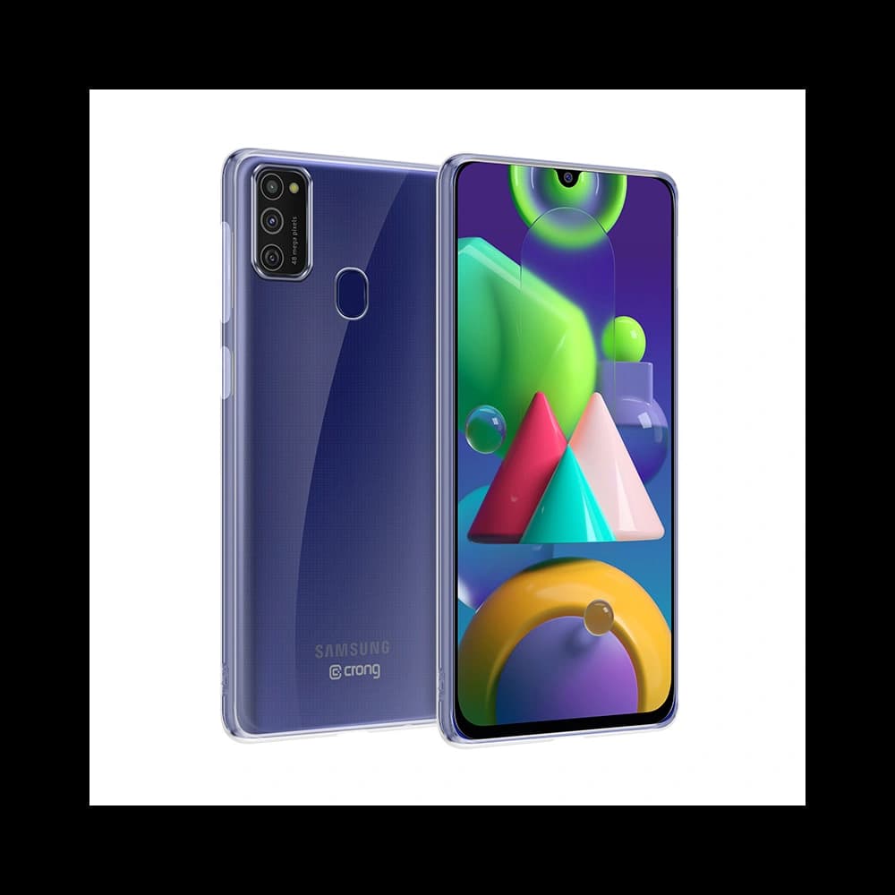 Etui Crong Crystal Slim Cover Samsung Galaxy M21 (průhledný)