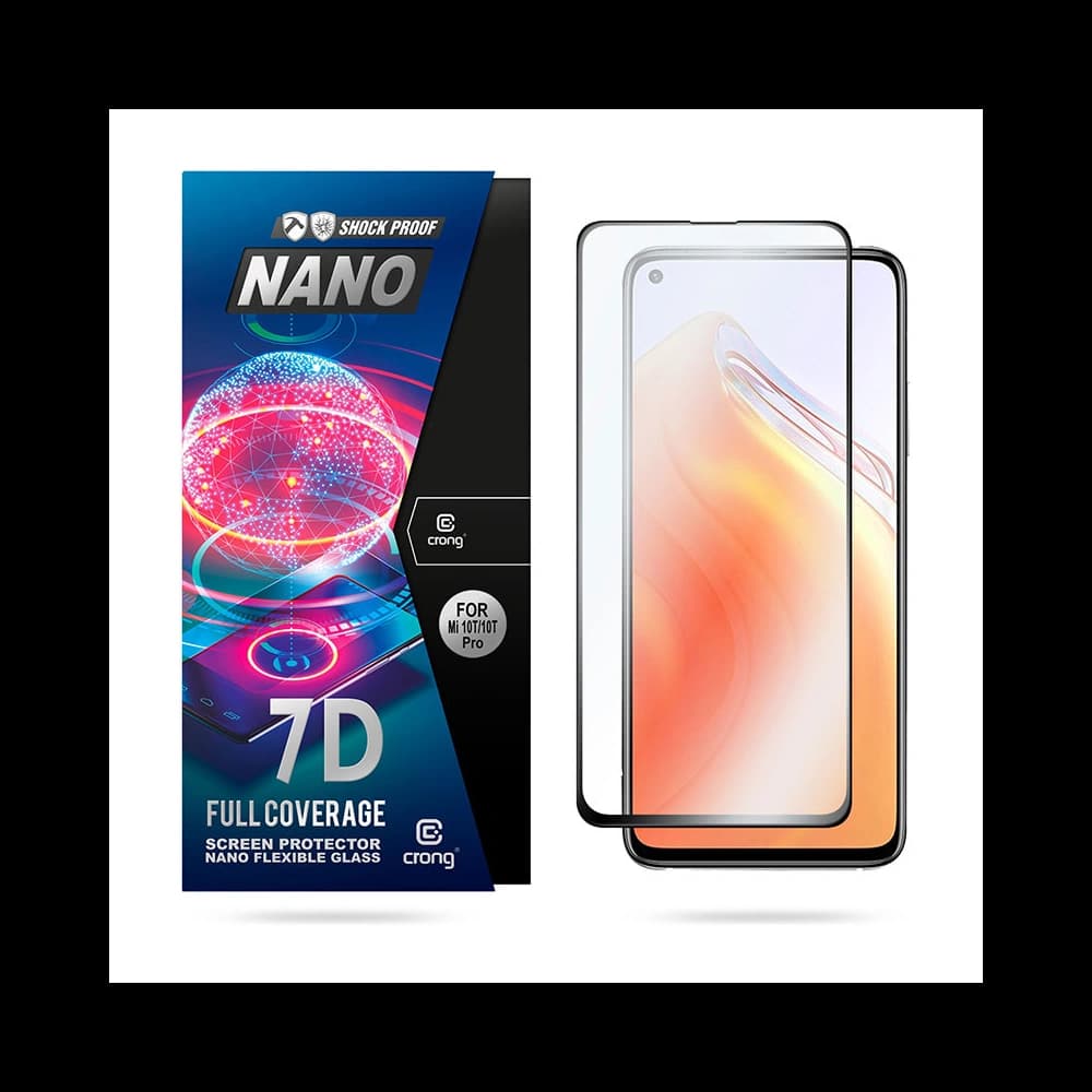Sticlă hibridă Crong 7D Nano Flexible Glass Xiaomi Mi 10T/Pro