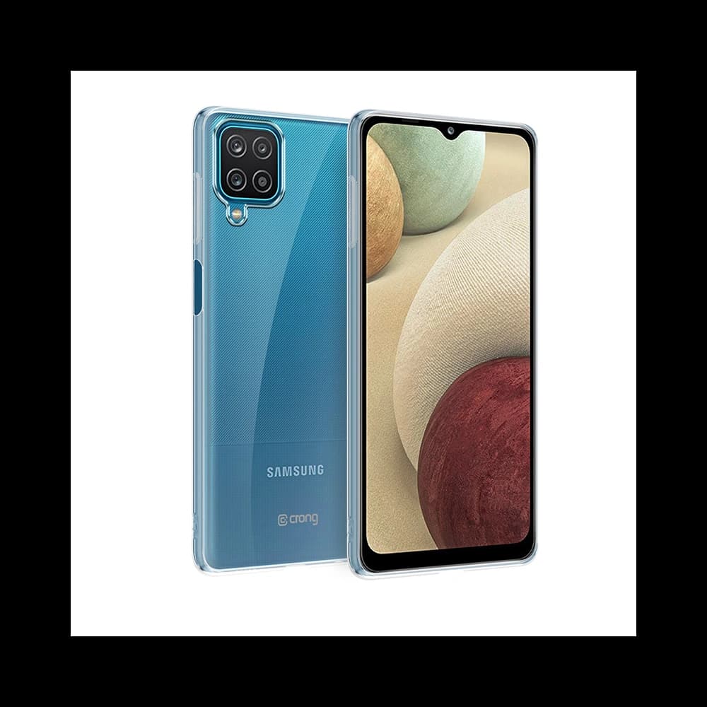 Etui Crong Crystal Slim Cover Samsung Galaxy A12 (průhledný)