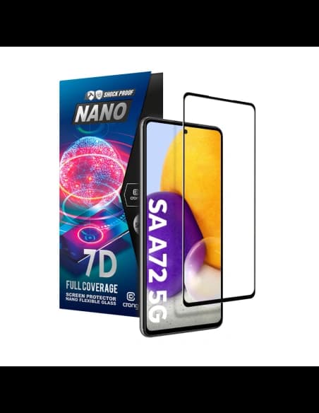 Hybidní sklo Crong 7D Nano Flexible Glass Samsung Galaxy A72