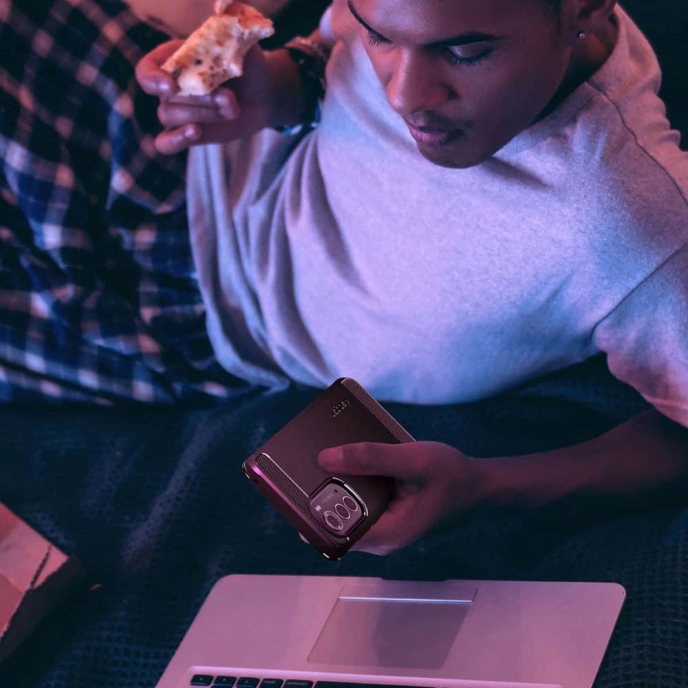 Etui Spigen Rugged Armor Motorola Edge 2022 Negru Mat - 8