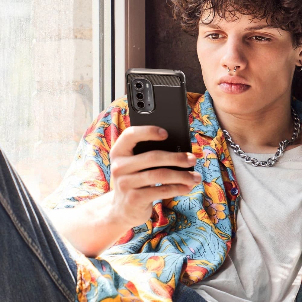 Etui Spigen Rugged Armor Motorola Edge 2022 Negru Mat - 9