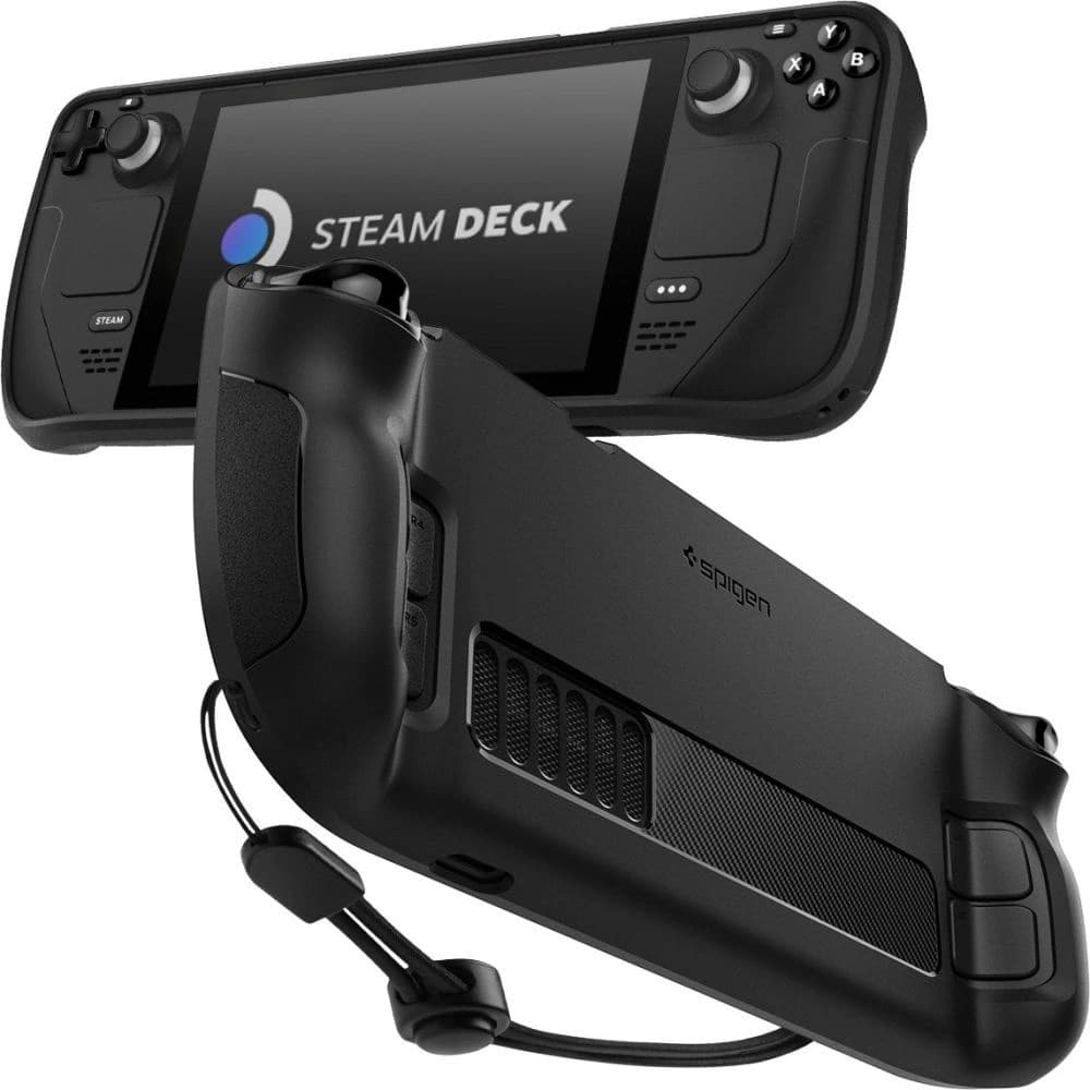 Etui Spigen Rugged Armor Valve Steam Deck LCD / OLED Matná Černá