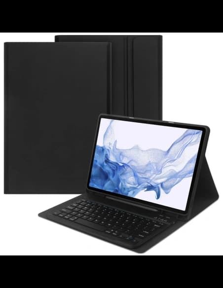 Etui Tech-Protect Sc Pen + Klávesnice Samsung Galaxy Tab S7+ Plus/S7 FE/S8+ Plus 12.4 Černá