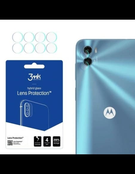 Hybridglas für die Kamera Linse 3MK Lens Protect Motorola Moto E22s [4 PACK]