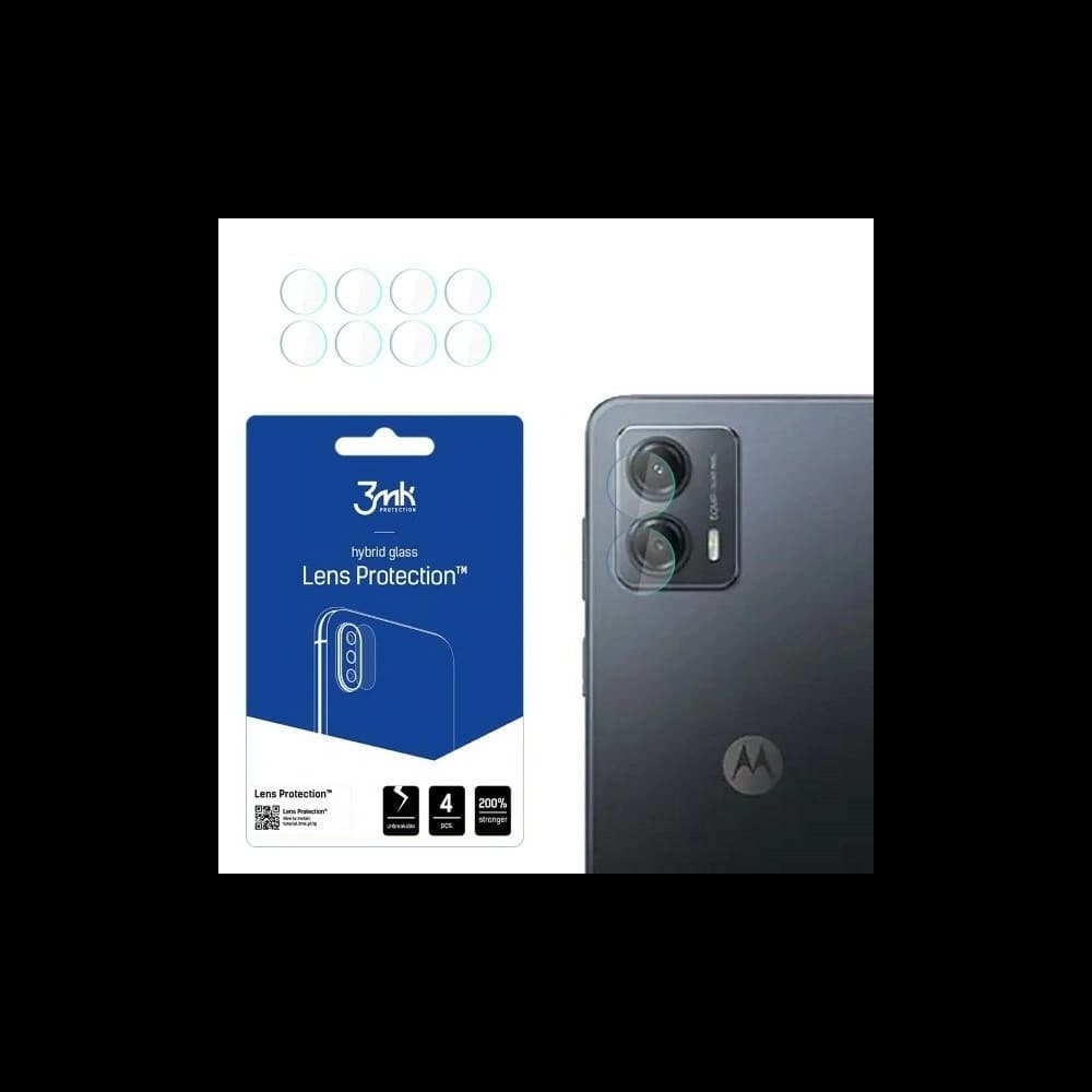 Hybridglas für Kameraobjektiv 3MK Lens Protect Motorola Moto G53 [4 PACK] - 1