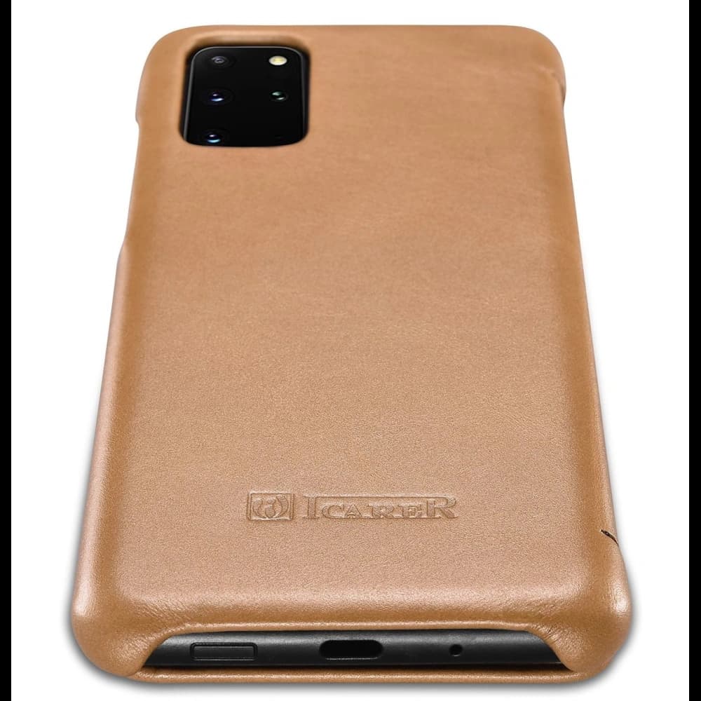 Etui iCarer Curved Edge Vintage Folio Samsung Galaxy S20+ Plus khaki - 4