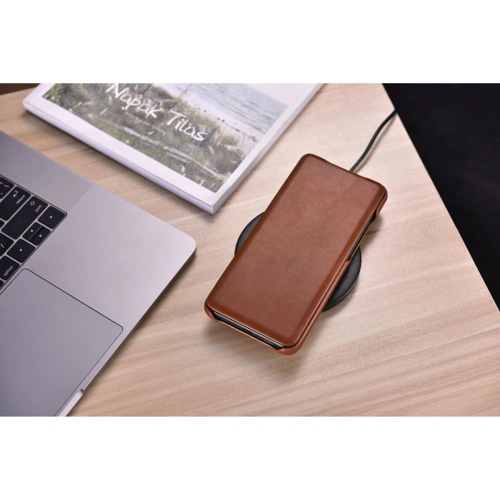 Etui iCarer Curved Edge Vintage Folio Samsung Galaxy S20+ Plus hnědá - 10