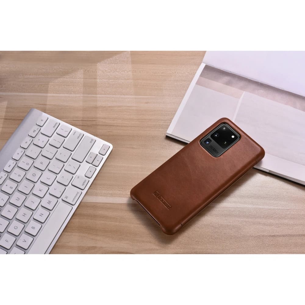 iCarer Curved Edge Vintage Folio Samsung Galaxy S20 Ultra brown - 11