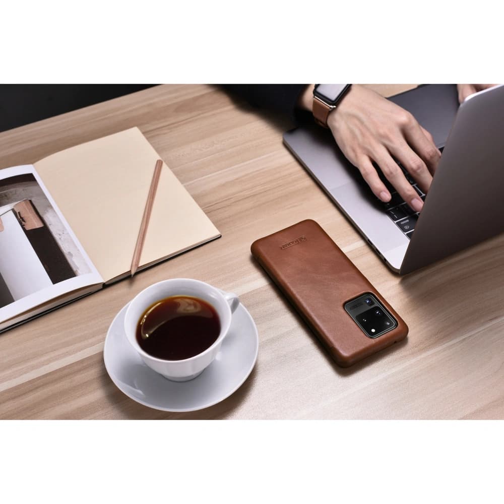 iCarer Curved Edge Vintage Folio Samsung Galaxy S20 Ultra brown - 12
