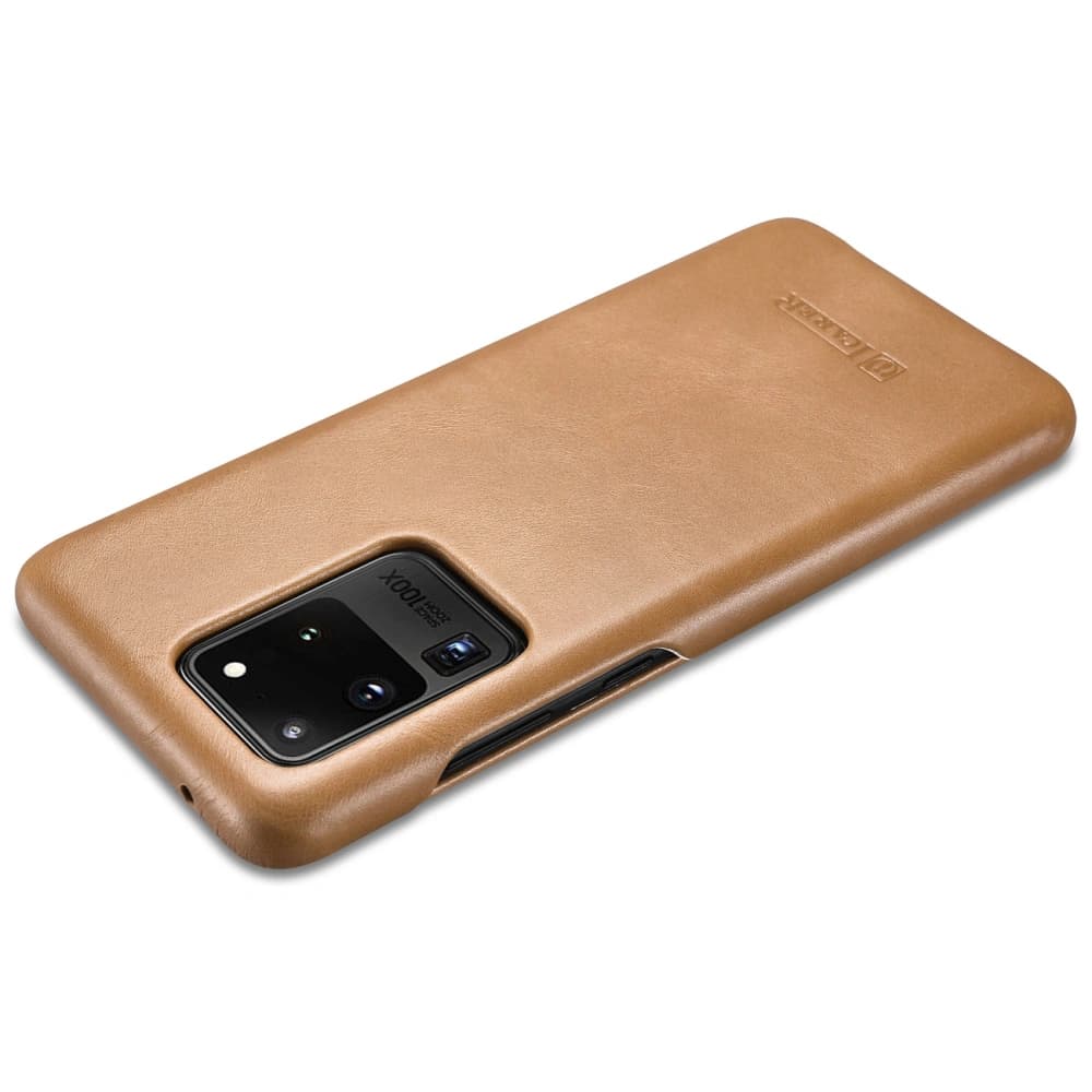 Etui iCarer Görbe Szélű Vintage Folio Samsung Galaxy S20 Ultra khaki - 4