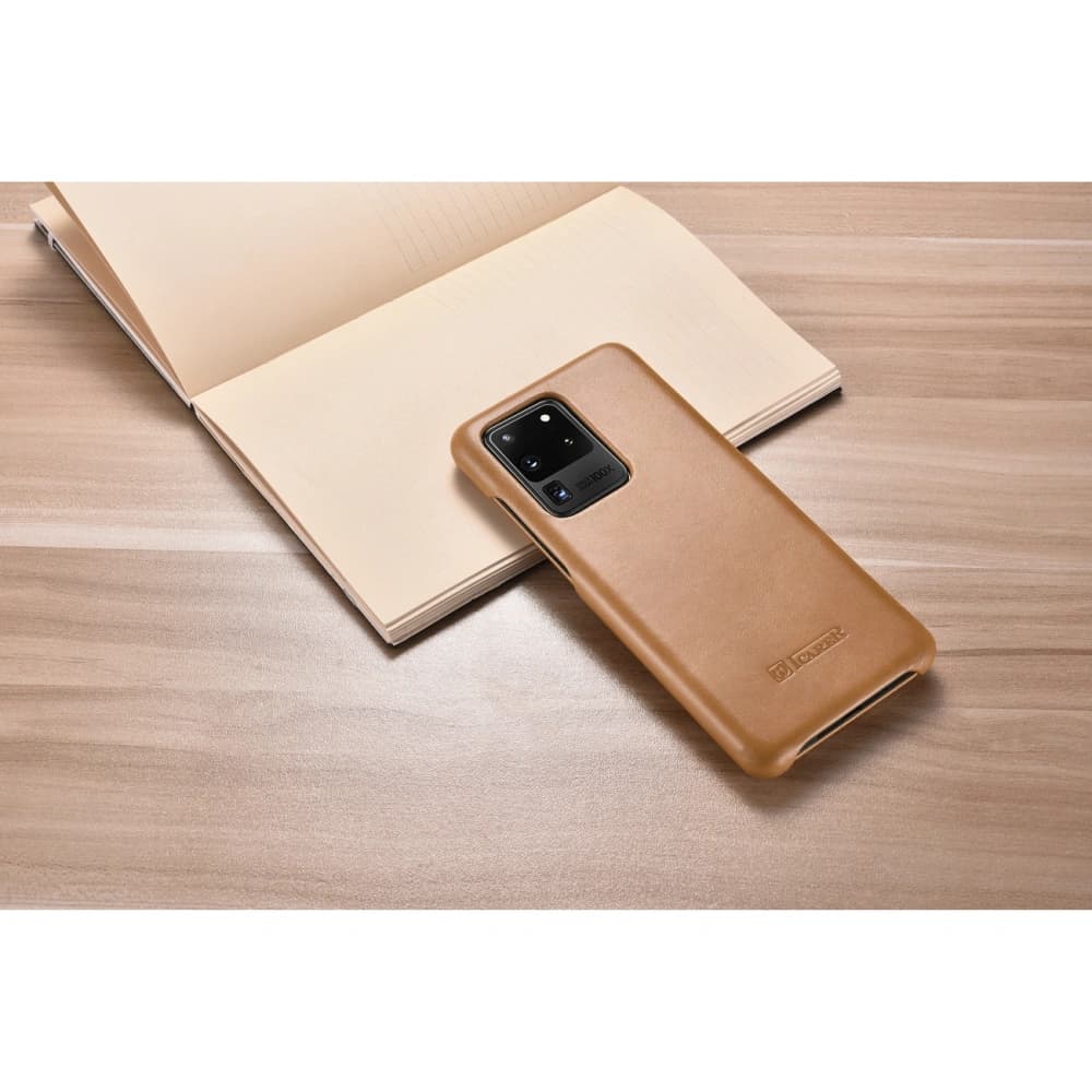 Etui iCarer Görbe Szélű Vintage Folio Samsung Galaxy S20 Ultra khaki - 9