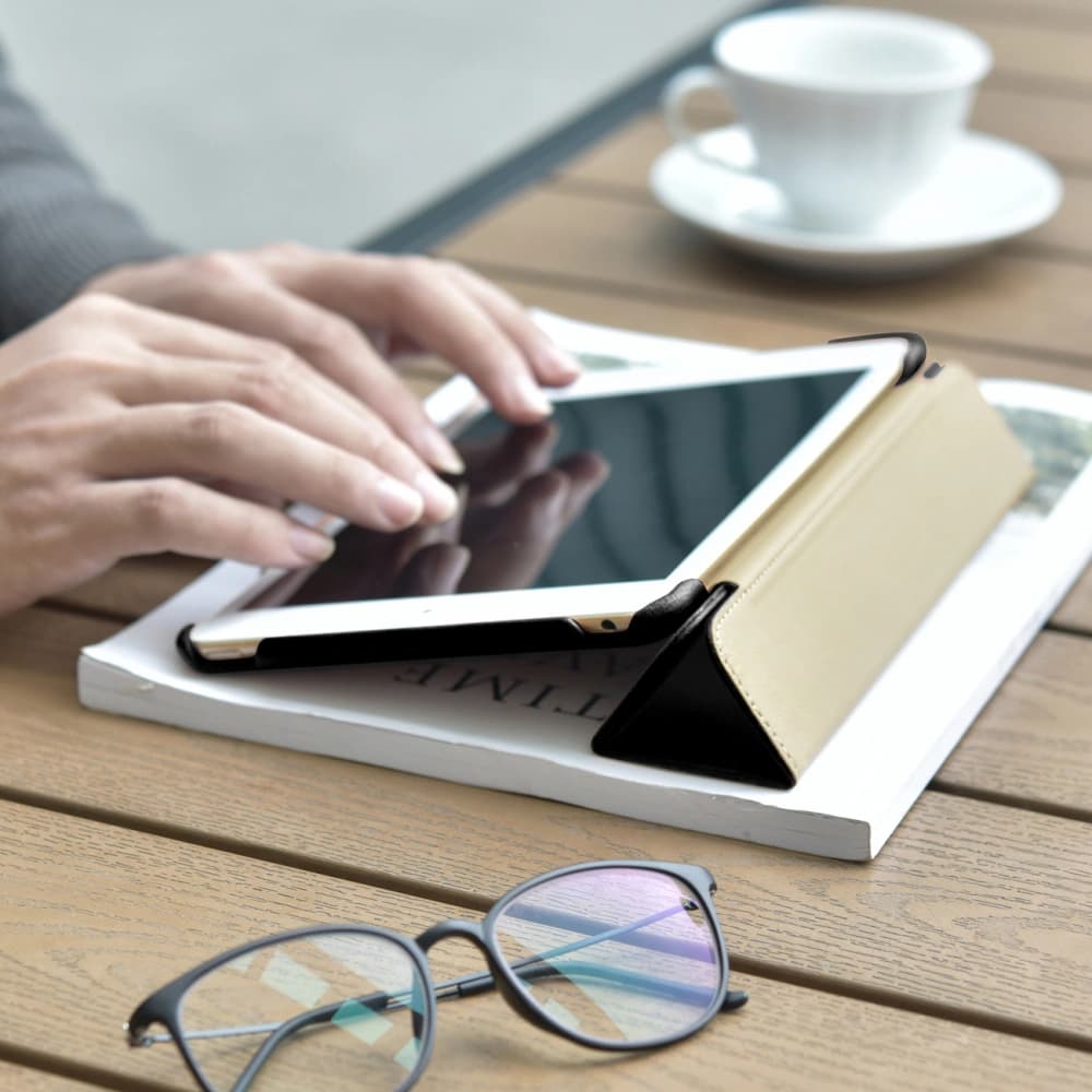 Etui iCarer bőrtok Apple iPad mini 7.9 2019 (5. generáció) fekete - 14