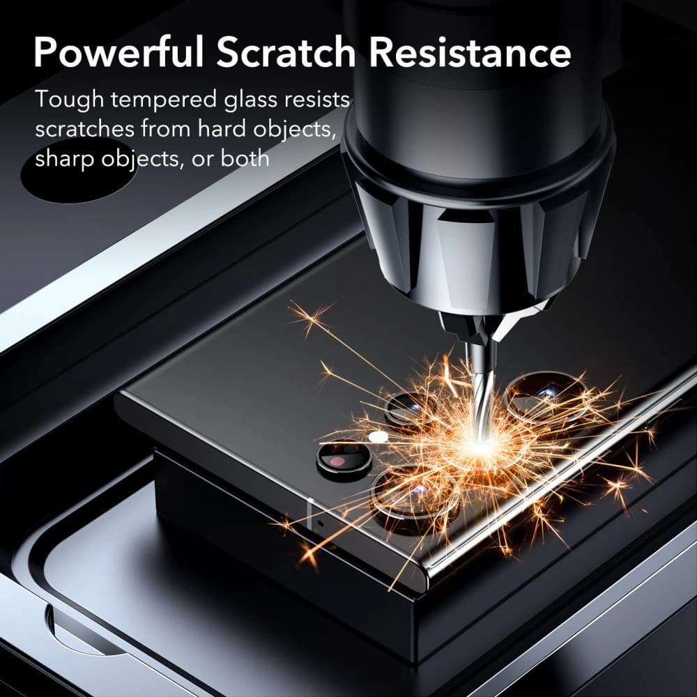 Gehärtetes Glas + für Kameraobjektive ESR Schutzset Samsung Galaxy S23 Ultra Klar [2+2 PACK] - 5