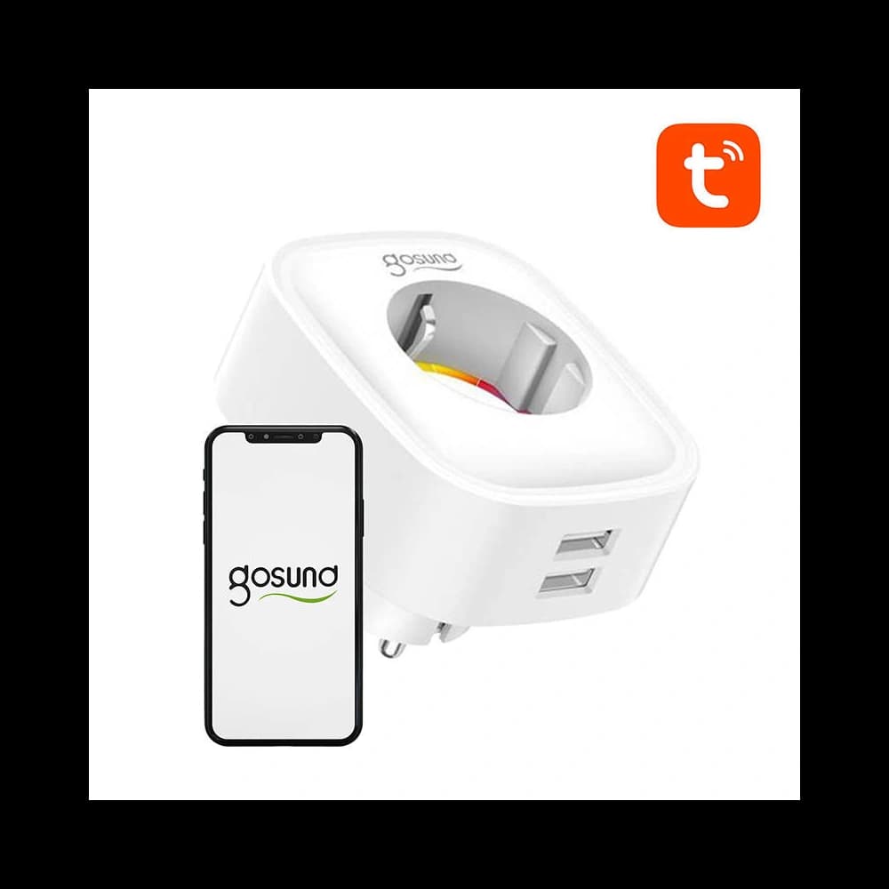 Intelligens WiFi aljzat Gosund SP112 2xUSB Tuya - 2