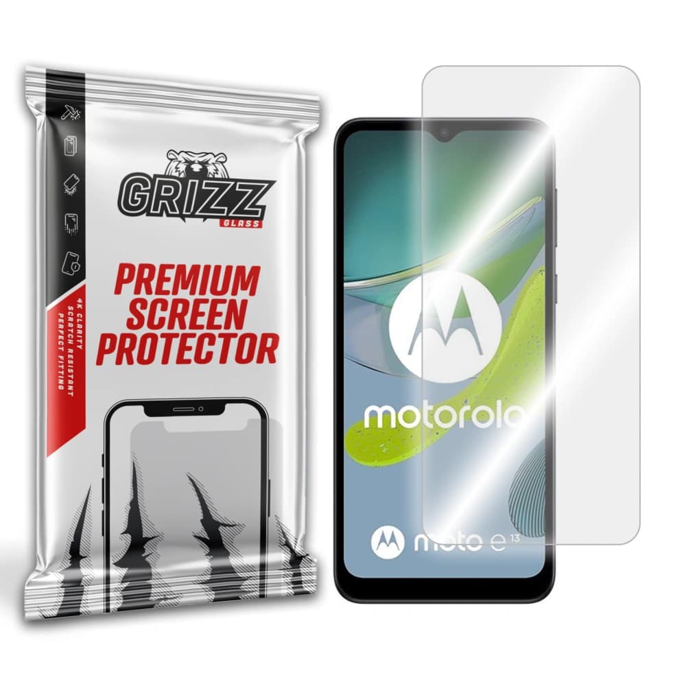 Hybrierglas GrizzGlass HybridGlass für Motorola Moto E13 - 1