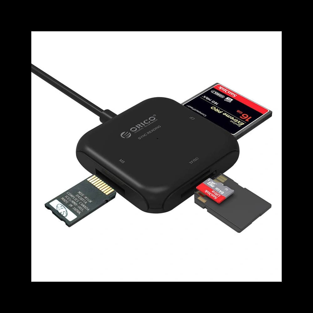 Cititor de carduri 4w1 Orico USB 3.0 (negru) - 2
