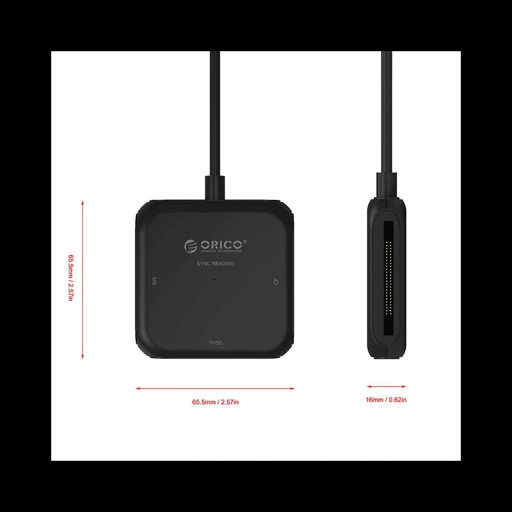 Cititor de carduri 4w1 Orico USB 3.0 (negru) - 3