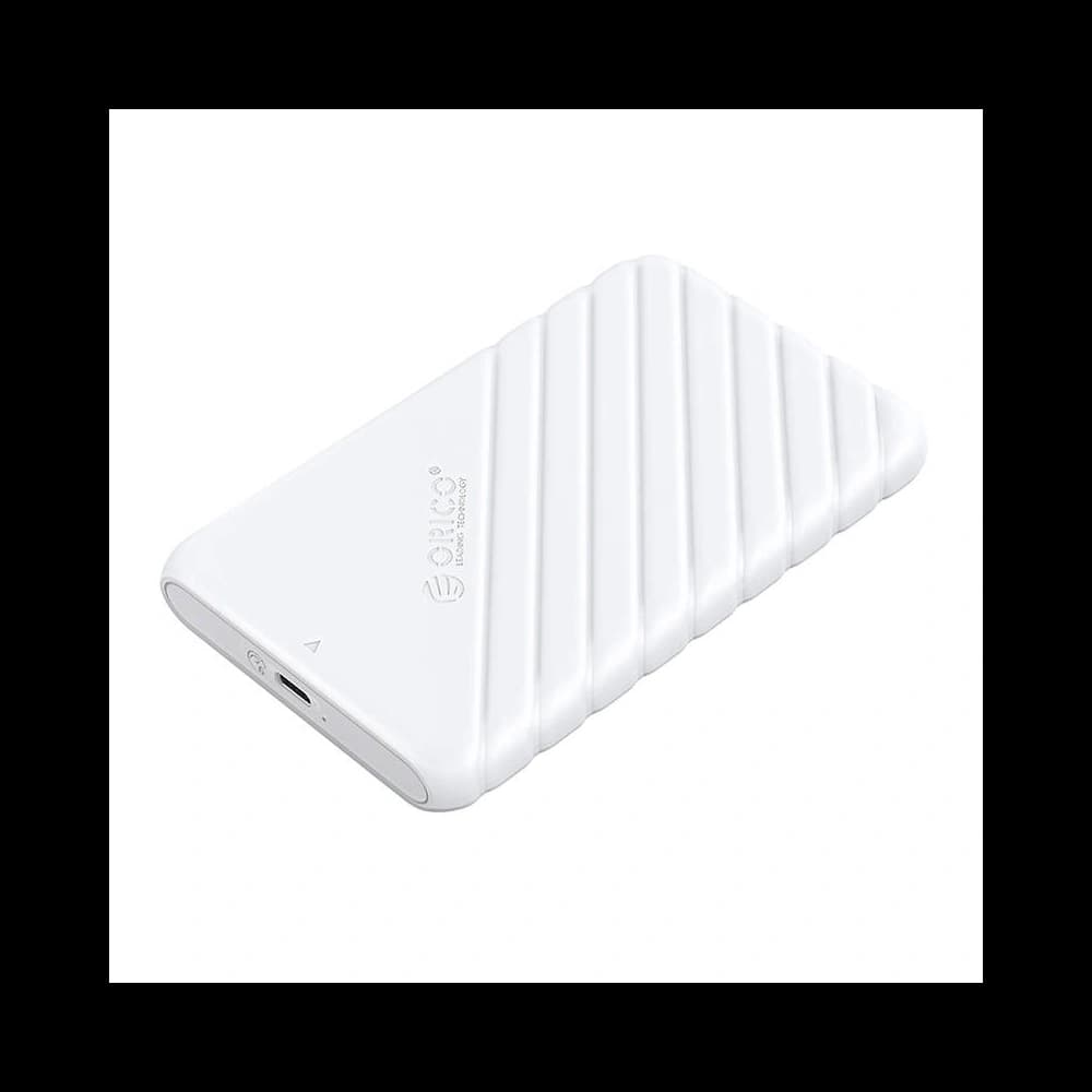 Obal na disk HDD/SSD 2,5 palce Orico, 6 Gbps, USB-C 3.1 Gen1 (bílá)