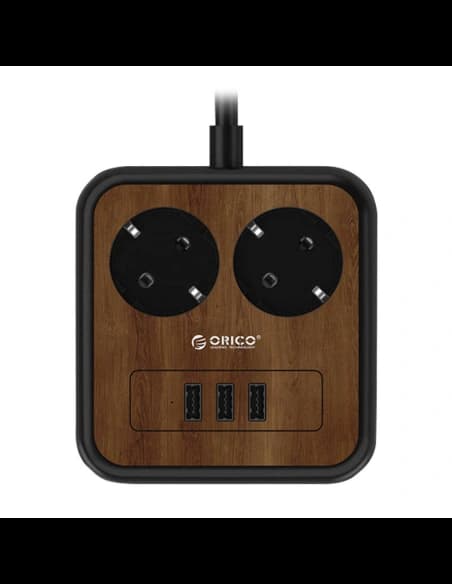 Listwa zasilająca z 2 gniazdami AC, 3x USB, Orico, 1.4m, 2500W