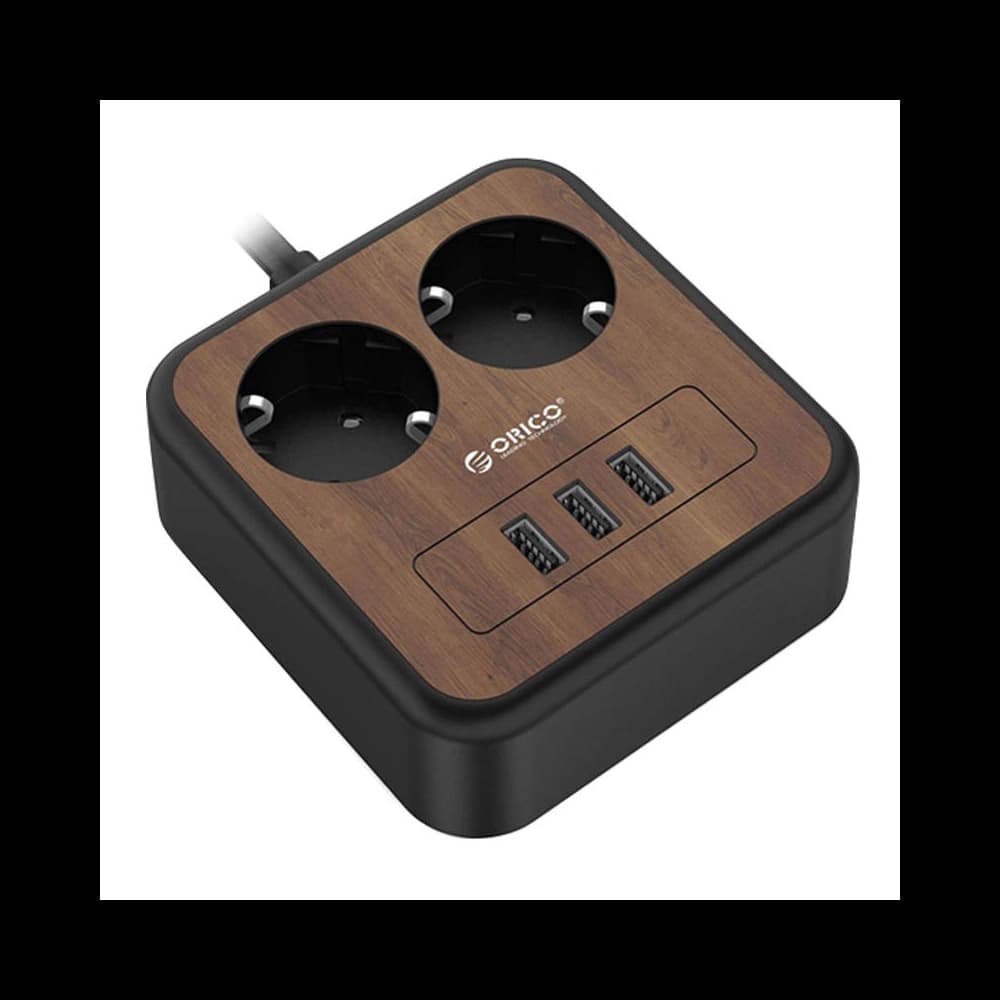 Listwa zasilająca z 2 gniazdami AC, 3x USB, Orico, 1.4m, 2500W - 3