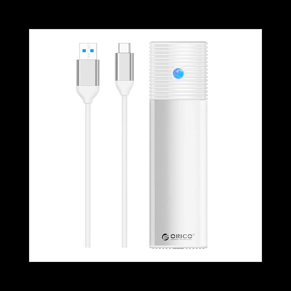 Externe Gehäuse für M.2 SATA SSD, Orico PWM2-WH-EP USB-C, 5Gbps (silber)