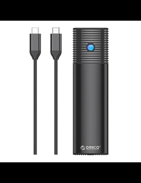 Äußeres Gehäuse für M.2 SATA/NVMe, Orico PWDM2-G2-BK-EP, USB-C, 10Gbps (schwarz)