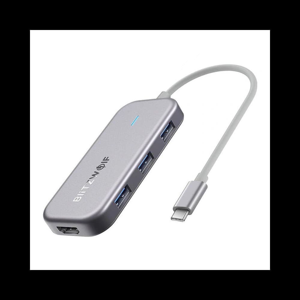 Blitzwolf BW-TH5 7 az 1-ben HUB adapter USB-C 1x HDMI, 3x USB 3.0, 1x USB-C PD, 1x SD, 1x Micro SD - 1