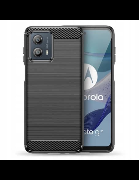 Tech-Protect Gehäuse TPUCarbon Motorola Moto G53 5G Schwarz