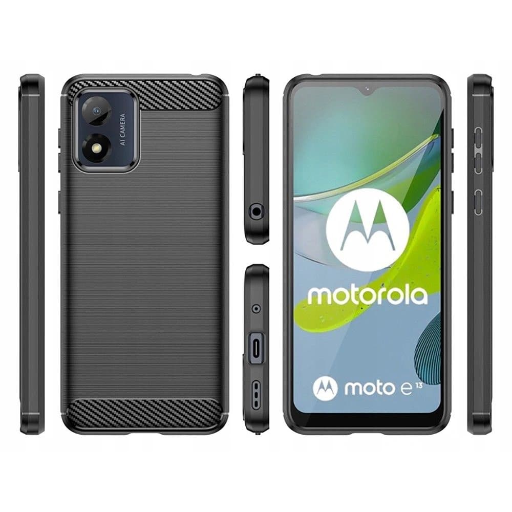 Tech-Protect Tasche TPUCarbon Motorola Moto E13 Schwarz - 2