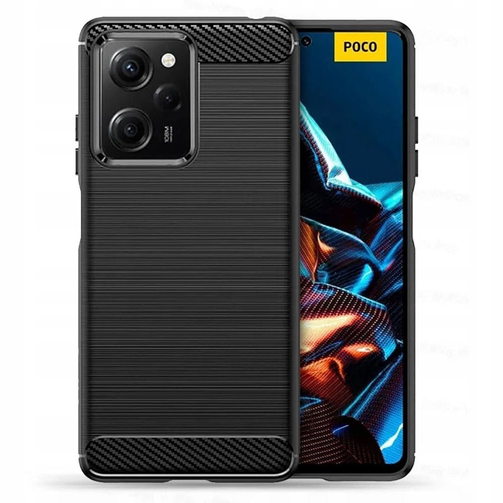 Etui Tech-Protect TPUCarbon Xiaomi Redmi Note 12 Pro/POCO X5 Pro 5G Fekete - 1