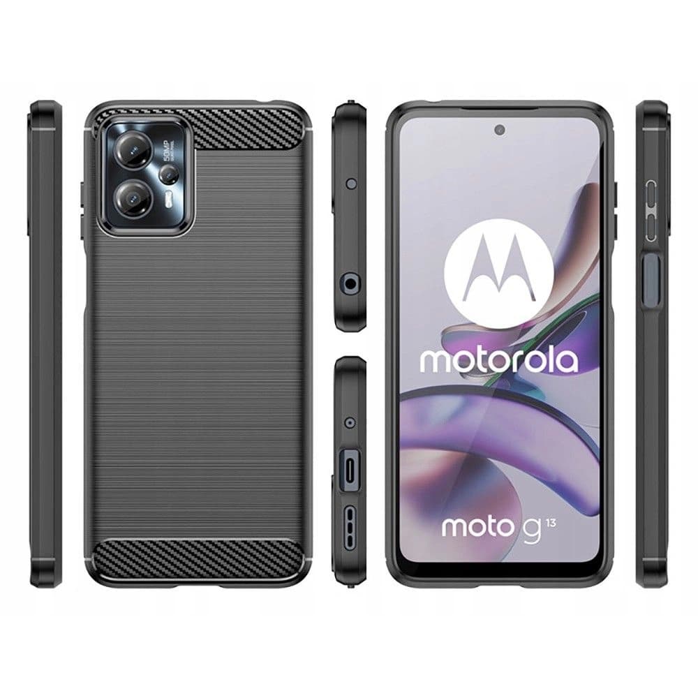 Etui Tech-Protect TPUCarbon Motorola Moto G13/G23 černé - 2