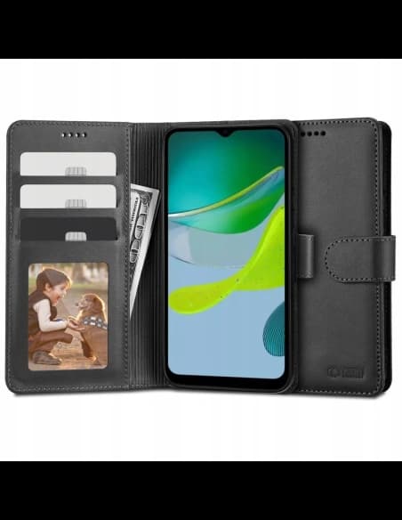 Tech-Protect Tasche Wallet Motorola Moto E13 Schwarz