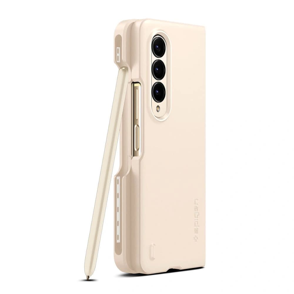 Spigen Samsung Fall dünn Fit Pen Galaxy Z Fold 4 Perlen Elfenbein - 4