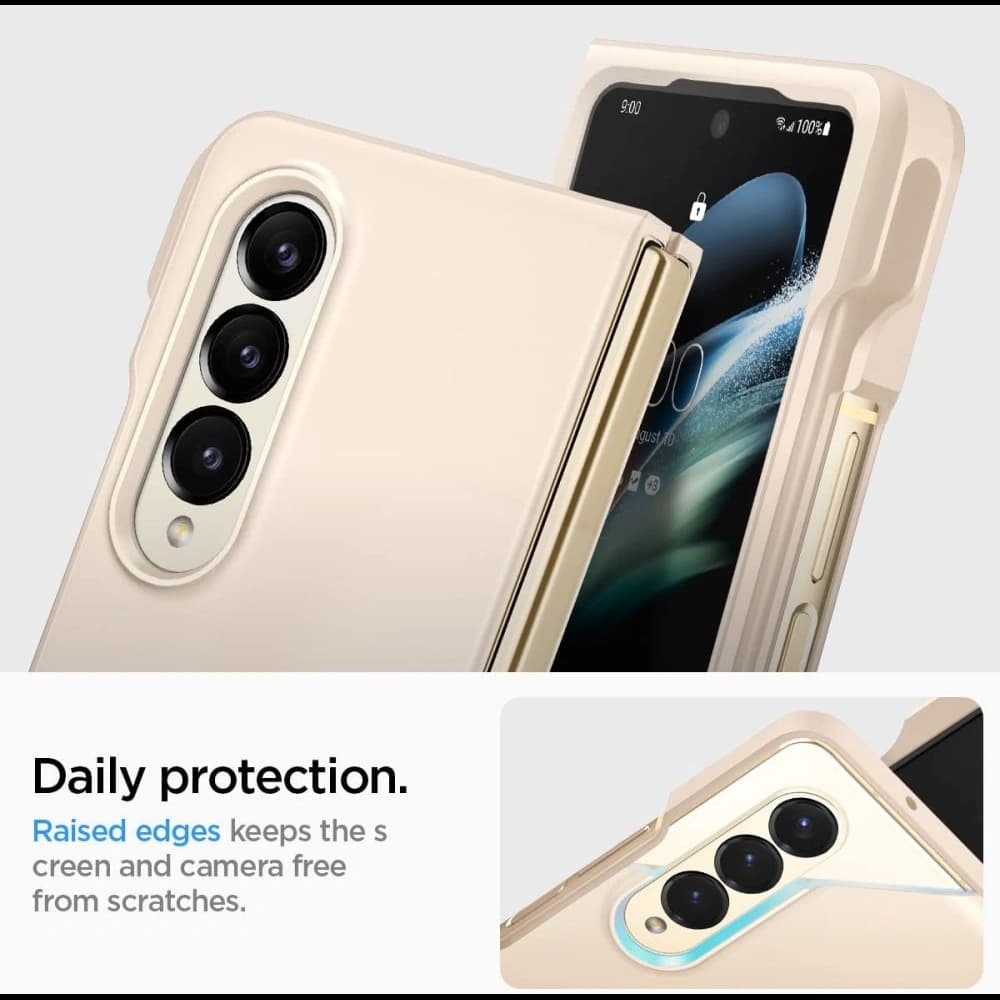 Spigen Samsung Fall dünn Fit Pen Galaxy Z Fold 4 Perlen Elfenbein - 10