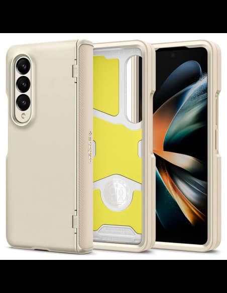 Spigen Samsung Fall Slim Rüstung Pro Galaxy Z Fold 4 Perlen Elfenbein