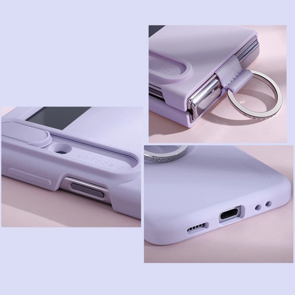 Etui Nillkin CamShield Silky Silicone Samsung Galaxy Z Flip 4 modré - 15