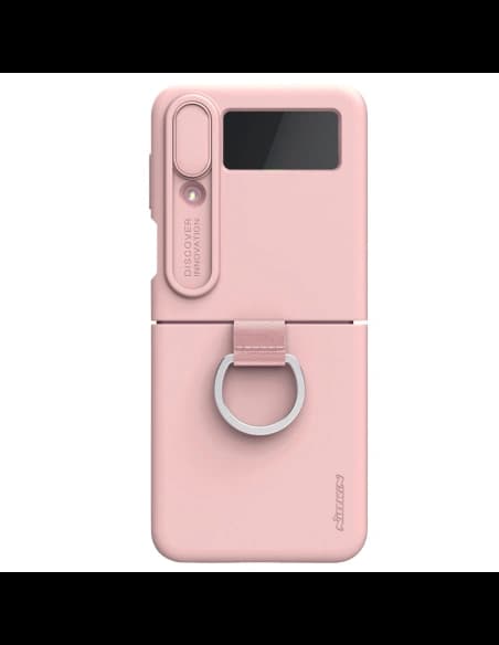 Case Nillkin CamShield Silky Silicone Samsung Galaxy Z Flip 4 peach